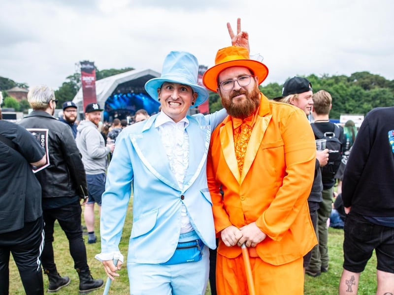 Revellers sported their best outfits as they soaked up the atmosphere