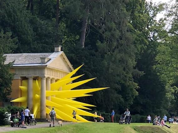 ‘Spiked’ by Steve Messam, at Fountains Abbey. Picture by Ann Morris.