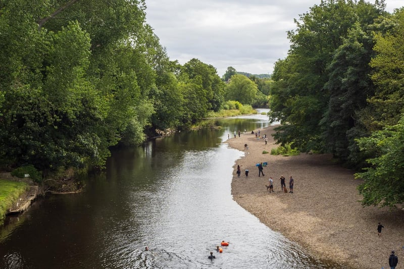 People enjoying the River Wharfe near Collingham, taken by Michelle Bray.