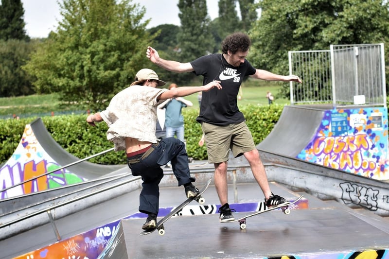 Participants galore revelled in the skate park facilities at Park View 4U