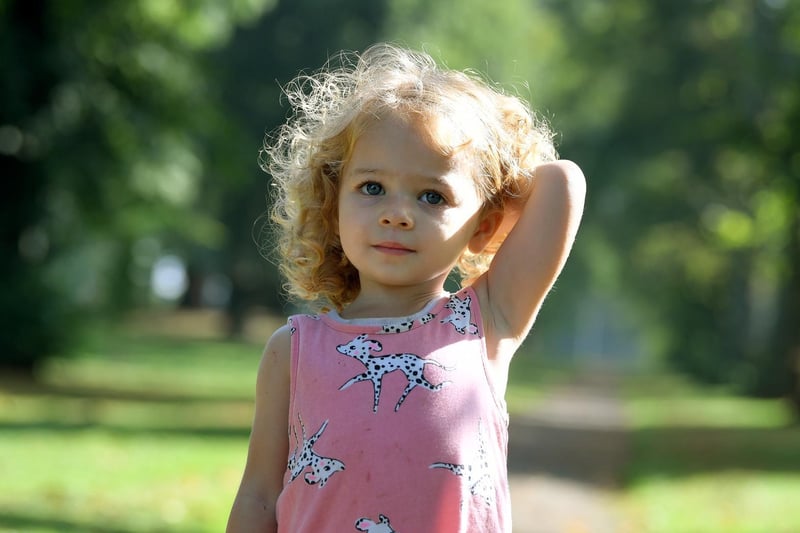 Holly, two, in Moor Park