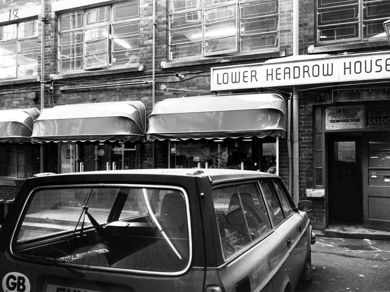 Lower Headrow House, located in Bramley's Yard off The Headrow. Pictured in December 1979.