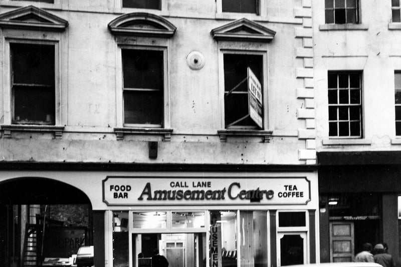 Call Lane Amusement Centre in December 1979 with the Star and Garter pub on the right.