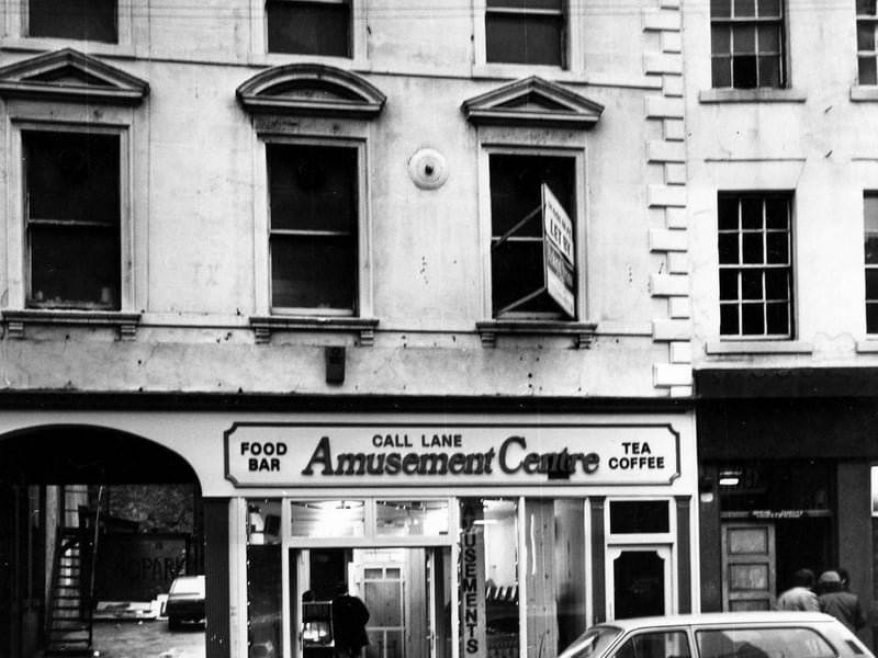 Call Lane Amusement Centre in December 1979 with the Star and Garter pub on the right.