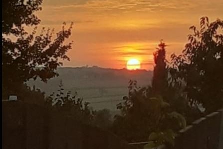 Tracy Walker shared the beautiful sunset over Crigglestone.