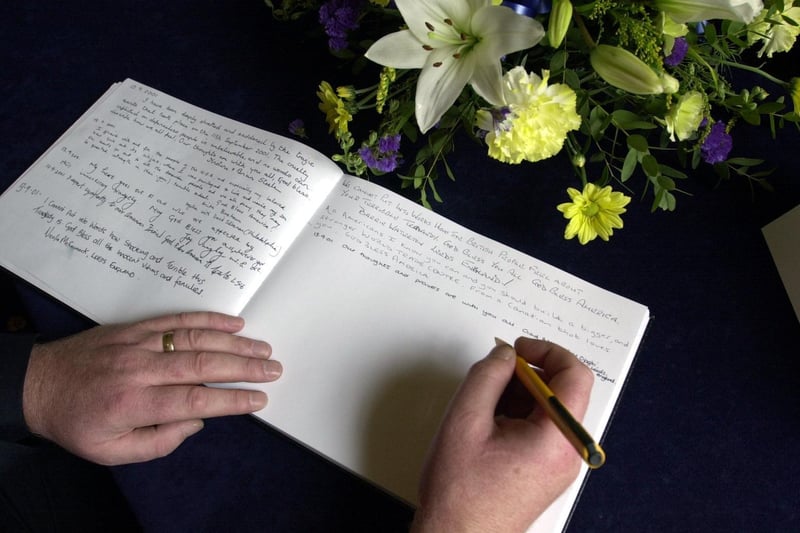 A book of condolence was opened at Leeds Civic Hall for the victims.