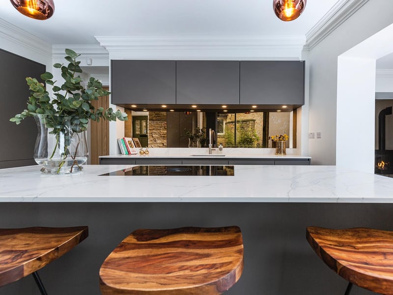 Clean lines and bespoke elements within the property.