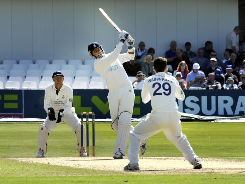Action from a Scarborough Cricket Festival match