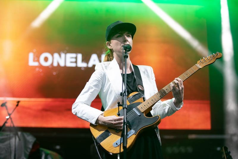 Lonelady performs at the Piece Hall in Halifax (Picture Frank Ralph)