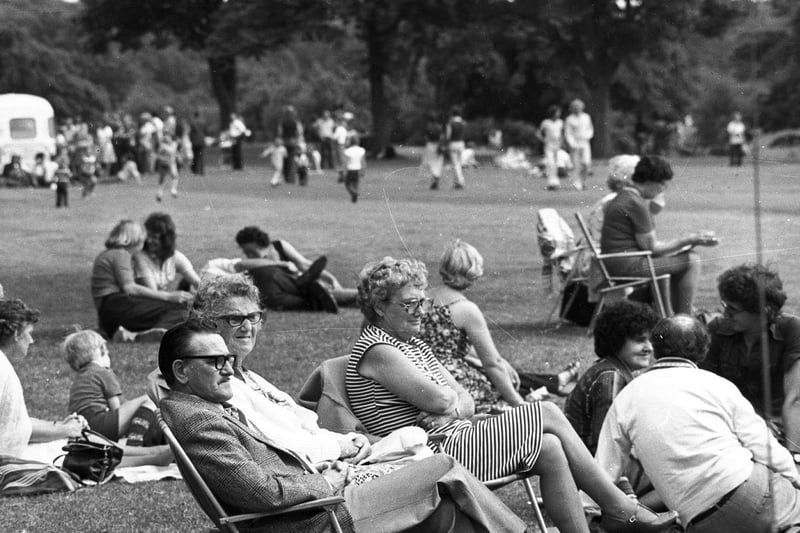 Wigan 's Haigh Hall estate is enjoyed by families in the summer of '79