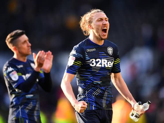 Luke Ayling in the 'Bus Seat' kit.