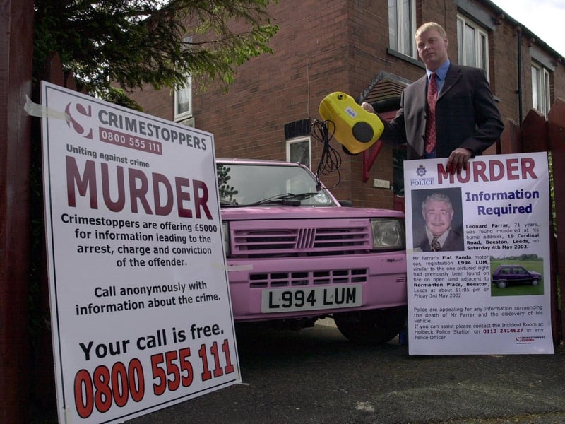 Detectives were investigating the death of Beeston pensioner Len Farrar. His murder remains unsolved to this day.