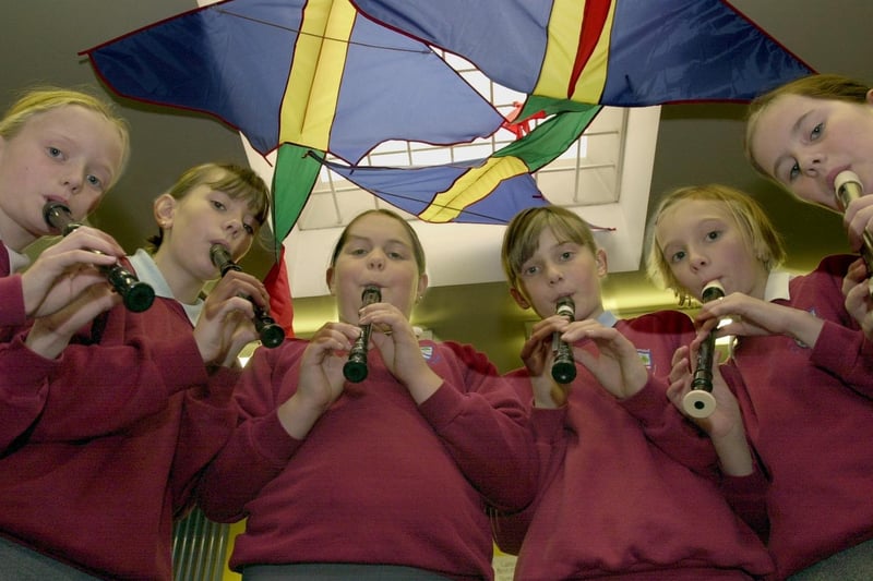 Members of the recorder group at Meanwood C of E Primary in July 2002. Pictured, from left, are Sarah Loftus , Stephanie Clayforth, Kimberley Andrew, Rebecca Smith , Gemma Bell and Lara Golson.