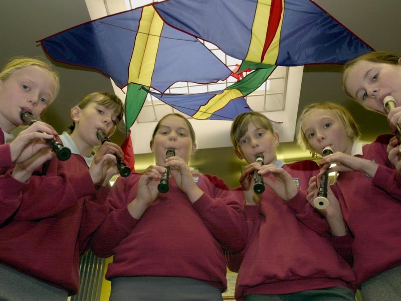 Members of the recorder group at Meanwood C of E Primary in July 2002. Pictured, from left, are Sarah Loftus , Stephanie Clayforth, Kimberley Andrew, Rebecca Smith , Gemma Bell and Lara Golson.