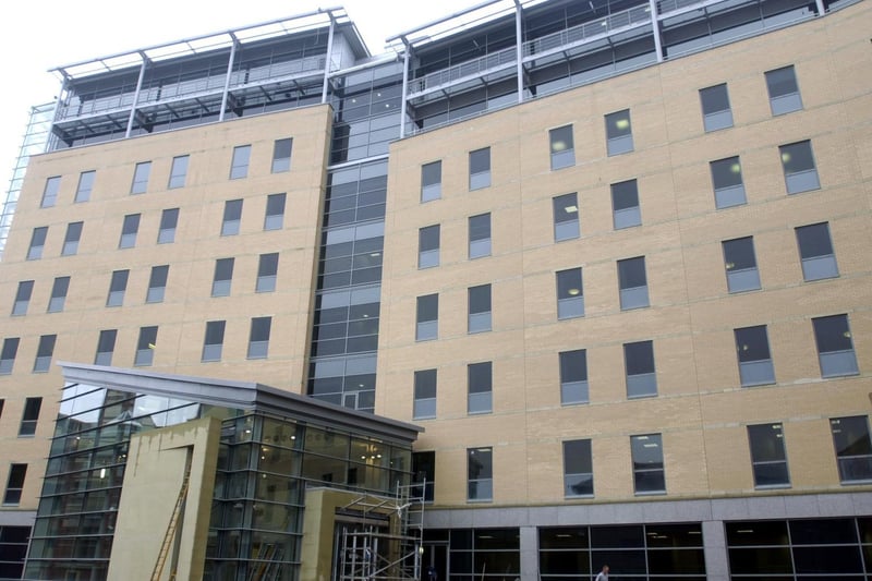July 2002 and work was nearing completion on the new Nuffield Hospital in Leeds city centre.