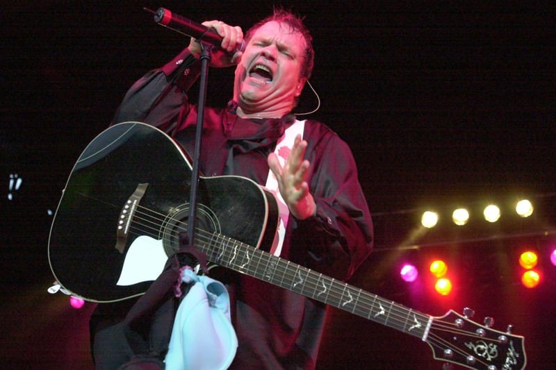 Meat Loaf performed to a packed Millennium Square in July 2002.