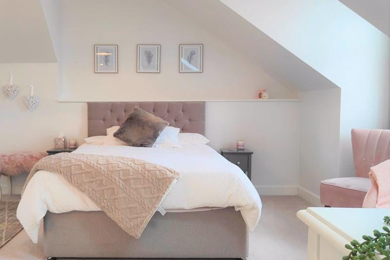 Guidem Park, Lancaster. The stylish guest bedroom at the property. Picture courtesy of Lancastrian Estates.