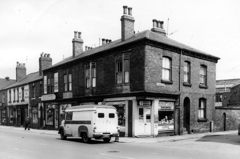 Beeston Road at its junction with Charmouth Street in June 1964.