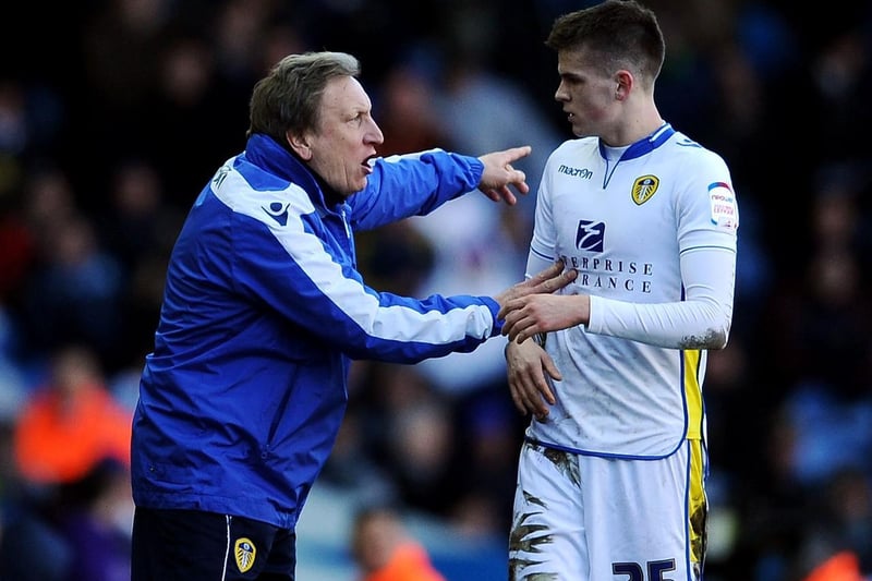 Neil Warnock gets his point across to Sam Byram during Leeds United's FA Cup fourth round clash against Tottenham Hotspur in January 2013.