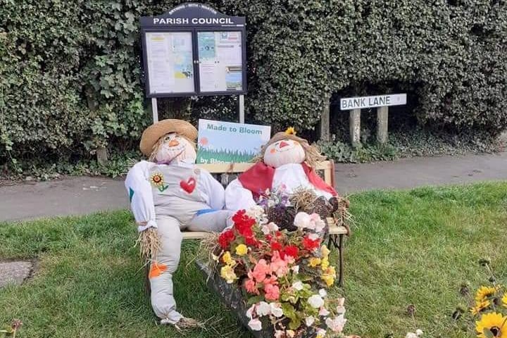 Bloomin' marvellous! 80 scarecrows were on display.