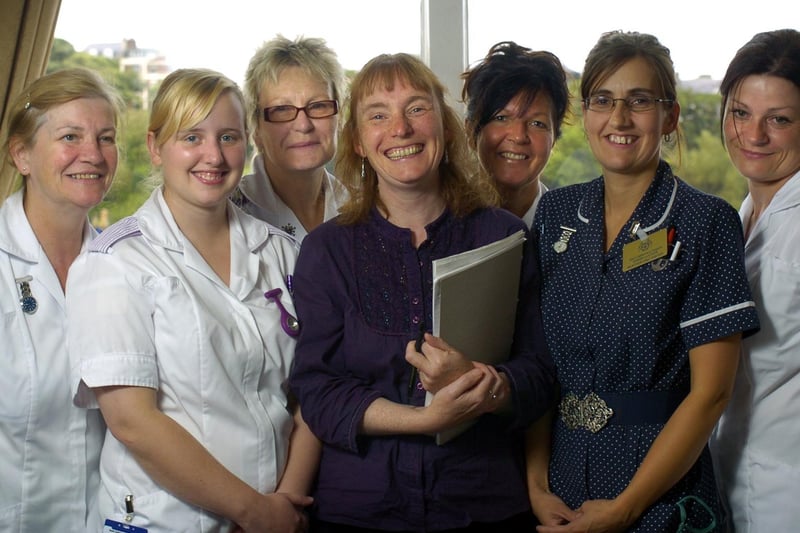 Poet Kate Evans visits Whitby Hospital to teach creative writing.