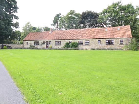 The barn conversion at East Ayton enjoys a tranquil location.