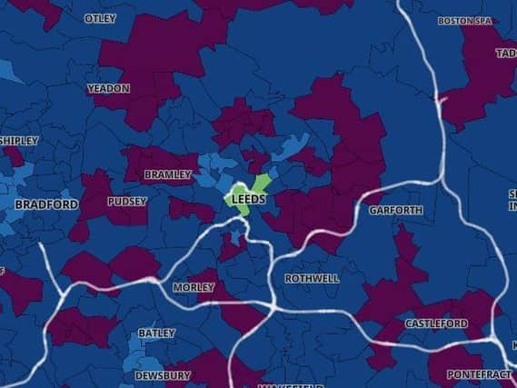 Here are the areas with the lowest infection rates in Leeds (Photo: Gov.UK)