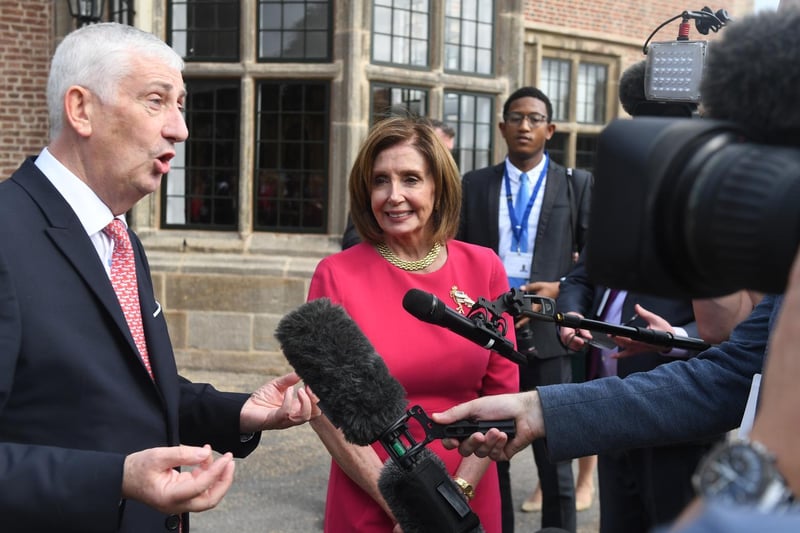 Sir Lindsay Hoyle, Speaker of the House of Commons, and Nancy Pelosi, Speaker of the US House of Representatives.
Credit: ©UK Parliament/Jessica Taylor