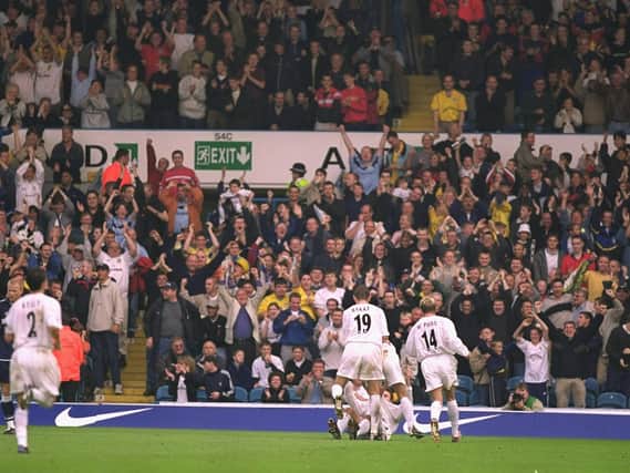 Enjoy these photo memories from Leeds United's 4-3 Premier League win against Tottenham Hotspur at Elland Road in September 2000. PIC: Getty