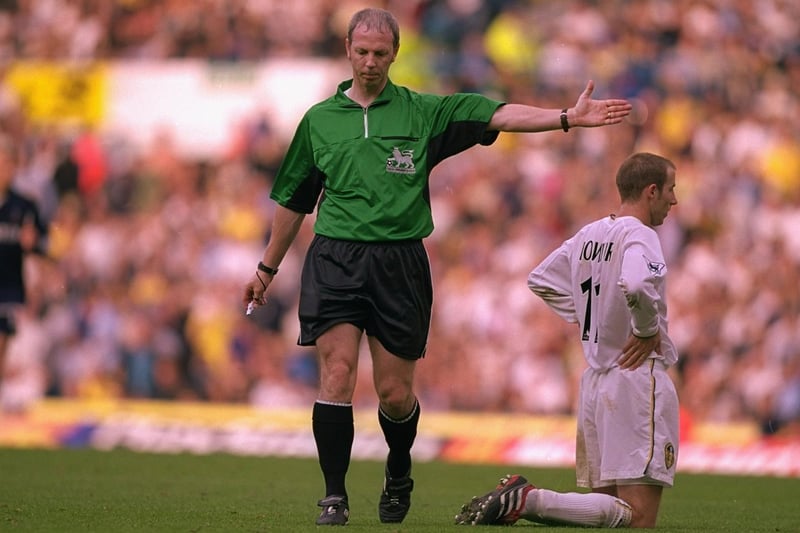 Lee Bowyer is given the foul by referee Neale Barry.