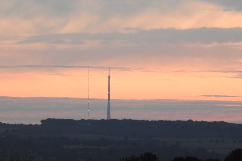 Steve Turner took a photo of the great view from Ryhill of Emley Moor.