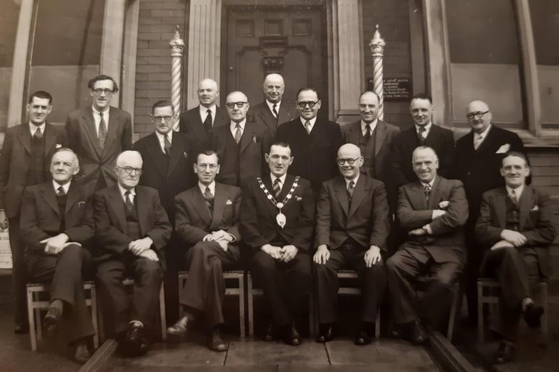 A classic group photo of Thornton Cleveleys Council. Probably taken in the 1950’s