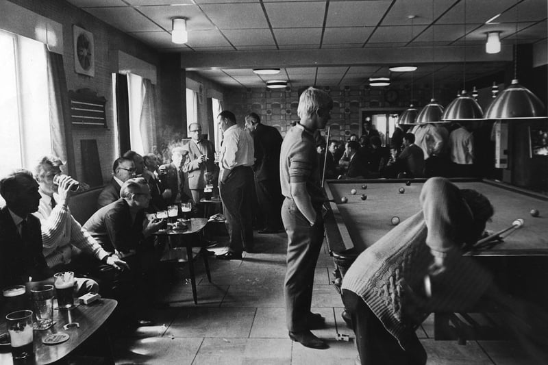 The games room at Seacroft W.M.C. pictured in June 1970.