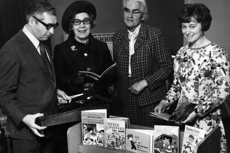 Baroness Bacon (second from left), opens the new Seacroft Day nursery on South Parkway in February 1973. She is pictured with Coun W. Merritt (left), chair of the Social Services Committee, Joyce Peat (right), matron of the new nursery and K. M. Green, adviser for nurseries and play groups.