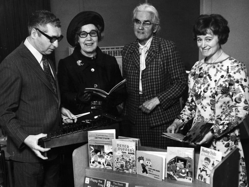 Baroness Bacon (second from left), opens the new Seacroft Day nursery on South Parkway in February 1973. She is pictured with Coun W. Merritt (left), chair of the Social Services Committee, Joyce Peat (right), matron of the new nursery and K. M. Green, adviser for nurseries and play groups.