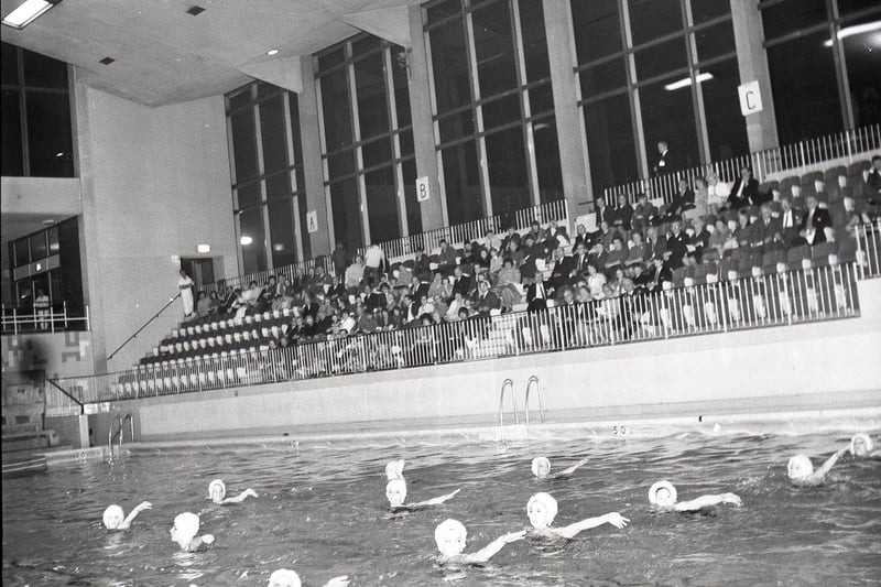 Robinson Crusoe Aqua Show at Wigan International Swimming Pool in January 1969