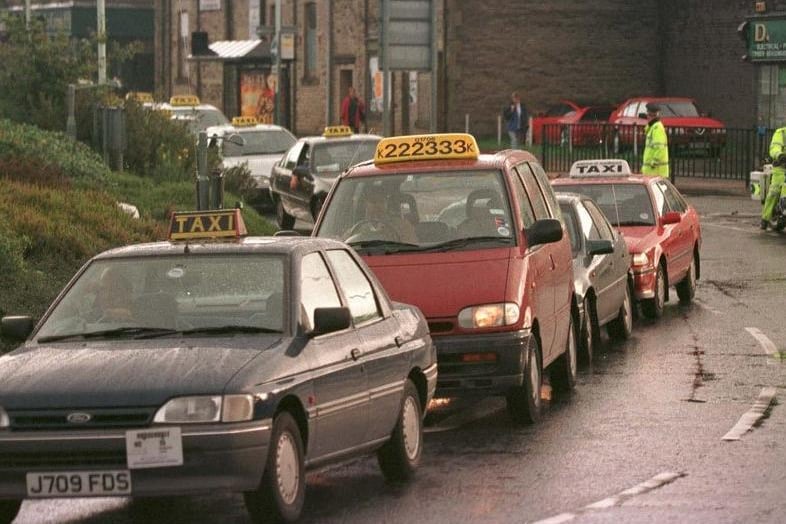 Lancashire taxi drivers join the fuel protests.