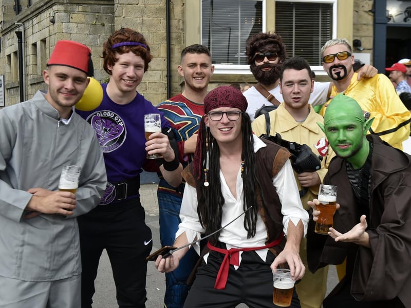 Ali G, a pirate and either Jesus or Alan from The Hangover. Just your normal evening...