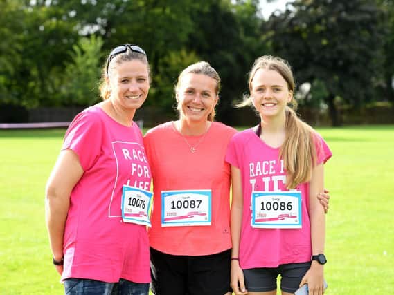 Pictured from left: Claire Murden, Sarah Hayes and Lucy Hayes