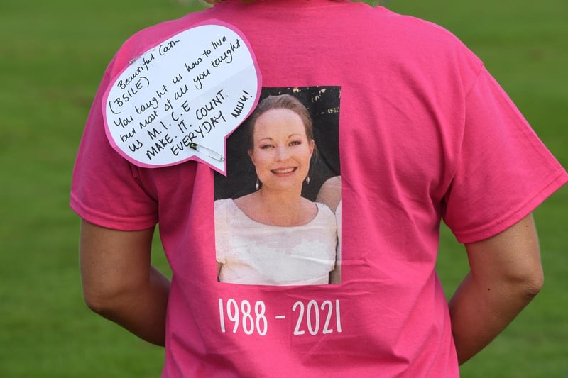 A number of participants took part in the Race For Life in memory of friends and family they have sadly lost to cancer