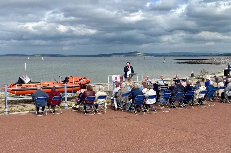 Actor Daniel Ryan at the naming ceremony held for the new RNLI lifeboat in Morecambe. Photo by Chris J Coates