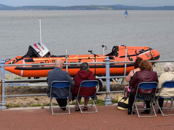 The new RNLI lifeboat in Morecambe. Photo by Chris J Coates