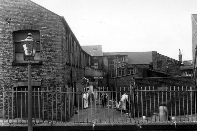 A yard on Little Town Lane pictured in September 1960.