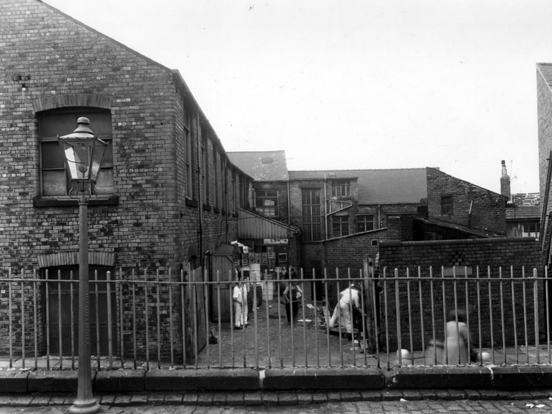 A yard on Little Town Lane pictured in September 1960.