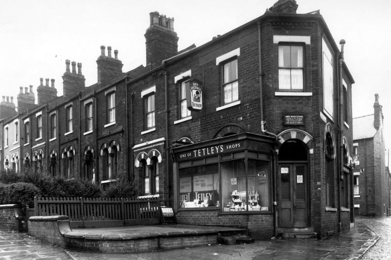 Off-licence shop at the corner of Cemetery Road and Little Town Lane pictured in September 1960.