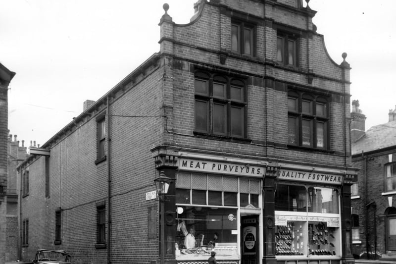 Leeds Industrial Co-operative Society buildings at the junction of Malvern Road with Cross Kiln Street in July 1964.
