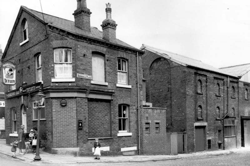 Harrison's Arms on the corner of Brookdale Place on Malvern Road in July 1964.