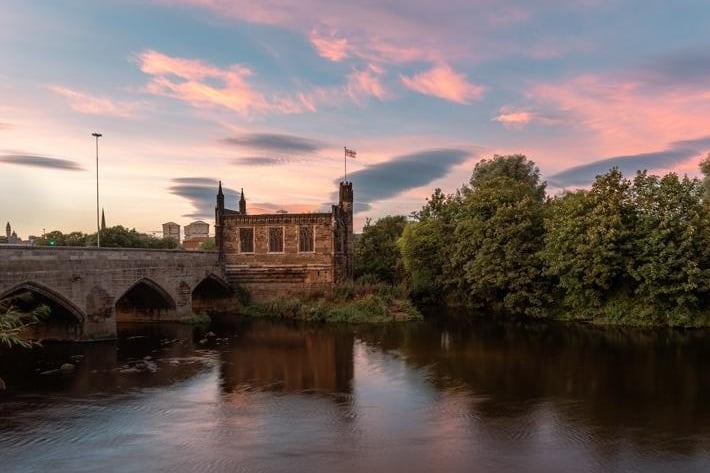 Dave Evans took this stunning photo of Chantry Chapel at sunset.