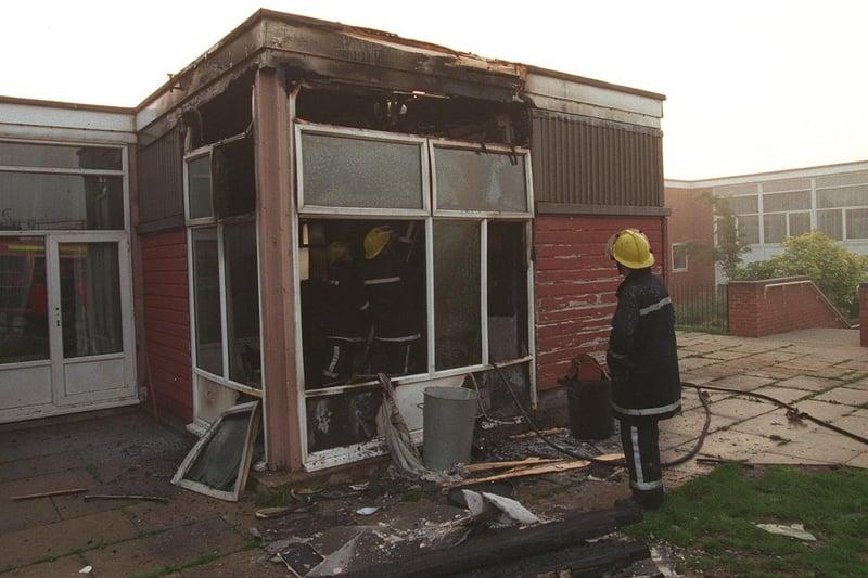 Mackie Hill Junior and Infant School at Crigglestone was left counting the cost in Septemebr 1999 after suffering two suspected arson attacks in one week.