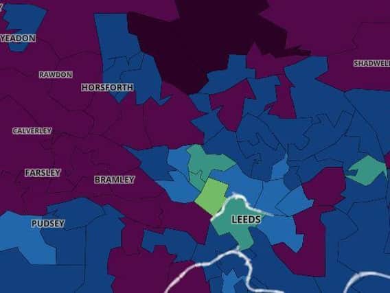 Here are the Leeds areas where the Covid infection rate is rising the fastest (Photo: Gov.uk)